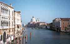 Looking towards Santa Maria della Salute on Venice's Grand Canal