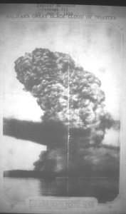 An actual photo of the Halifax explosion