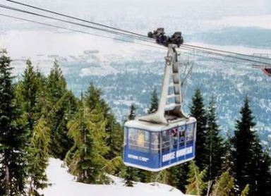 Grouse Moutain ski lift, Vancouver